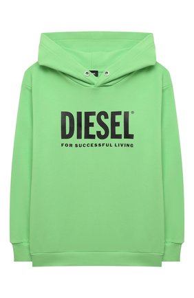 Детский хлопковое худи DIESEL зеленого цвета по цене 5995 руб., арт. J00094-0IAJH | Фото 1 Детский хлопковое худи DIESEL зеленого цвета, арт. J00094-0IAJH | Фото 1