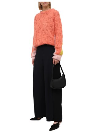 Женский свитер LOEWE разноцветного цвета по цене 94050 руб., арт. S359Y14K40 | Фото 2 Женский свитер LOEWE разноцветного цвета, арт. S359Y14K40 | Фото 2 (Рукава: Длинные; Материал внешний: Шерсть; Стили: Романтичный; Женское Кросс-КТ: Свитер-одежда; Длина (для топов): Удлиненные)