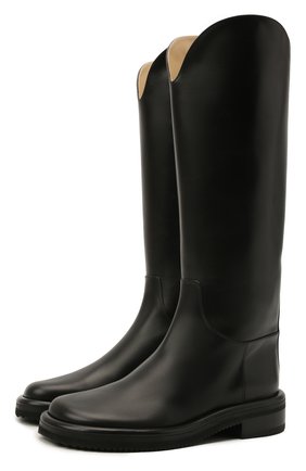 Женские кожаные сапоги pipe riding PROENZA SCHOULER черного цвета по цене 95700 руб., арт. PS37012A/14030 | Фото 1 Женские кожаные сапоги pipe riding PROENZA SCHOULER черного цвета, арт. PS37012A/14030 | Фото 1