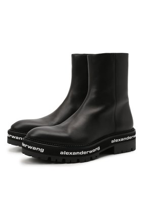 Женские кожаные ботинки ALEXANDER WANG черного цвета по цене 68950 руб., арт. 30321B078 | Фото 1 Женские кожаные ботинки ALEXANDER WANG черного цвета, арт. 30321B078 | Фото 1
