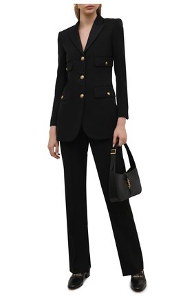 Женские кожаные лоферы harald GUCCI черного цвета по цене 63850 руб., арт. 658268/1W600 | Фото 2 Женские кожаные лоферы harald GUCCI черного цвета, арт. 658268/1W600 | Фото 2