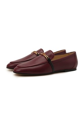Женские кожаные лоферы TOD’S бордового цвета по цене 47850 руб., арт. XXW79A0ER40QIL | Фото 1 Женские кожаные лоферы TOD’S бордового цвета, арт. XXW79A0ER40QIL | Фото 1 (Материал внутренний: Натуральная кожа; Подошва: Плоская; Каблук высота: Низкий; Материал внешний: Кожа)