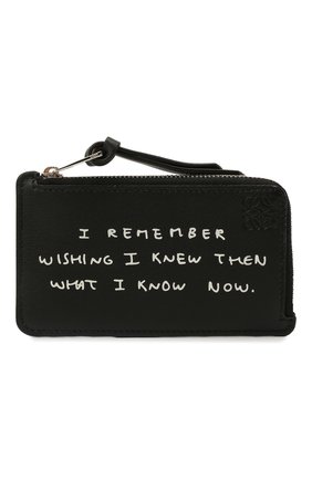 Женский кожаный футляр для кредитных карт LOEWE черного цвета по цене 28000 руб., арт. C643Z40X13 | Фото 1 Женский кожаный футляр для кредитных карт LOEWE черного цвета, арт. C643Z40X13 | Фото 1