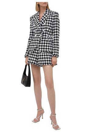 Женские хлопковые шорты BALMAIN черно-белого цвета по цене 115000 руб., арт. WF1PA080/C307 | Фото 2 Женские хлопковые шорты BALMAIN черно-белого цвета, арт. WF1PA080/C307 | Фото 2 (Материал внешний: Хлопок; Длина Ж (юбки, платья, шорты): Мини; Материал подклада: Вискоза; Женское Кросс-КТ: Шорты-одежда; Стили: Гламурный)