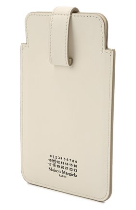 Кожаный чехол для iphone MAISON MARGIELA молочного цвета, арт. S56UI0211/P4303 | Фото 2 (Материал: Натуральная кожа)