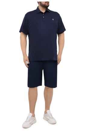 Мужское хлопковое поло POLO RALPH LAUREN темно-синего цвета по цене 12100 руб., арт. 711813262/PRL BS | Фото 2 Мужское хлопковое поло POLO RALPH LAUREN темно-синего цвета, арт. 711813262/PRL BS | Фото 2