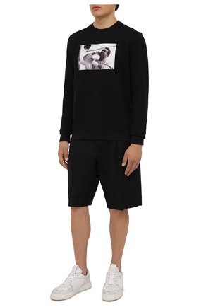 Мужской хлопковый свитшот LIMITATO черного цвета по цене 23500 руб., арт. PANCH BAG/SWEATER | Фото 2 Мужской хлопковый свитшот LIMITATO черного цвета, арт. PANCH BAG/SWEATER | Фото 2
