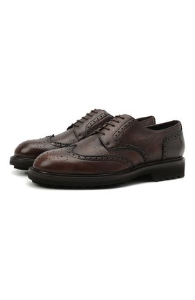 Мужские кожаные дерби CANALI коричневого цвета по цене 45200 руб., арт. 221207/RF00566 | Фото 1 Мужские кожаные дерби CANALI коричневого цвета, арт. 221207/RF00566 | Фото 1 (Материал внутренний: Натуральная кожа; Стили: Классический; Мужское Кросс-КТ: Броги-обувь)