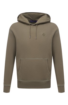Мужской худи из хлопка и вискозы RALPH LAUREN хаки цвета по цене 62400 руб., арт. 790845705 | Фото 1 Мужской худи из хлопка и вискозы RALPH LAUREN хаки цвета, арт. 790845705 | Фото 1