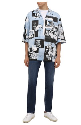 Мужские джинсы GIORGIO ARMANI темно-синего цвета по цене 57450 руб., арт. 6KSJ15/SD1AZ | Фото 2 Мужские джинсы GIORGIO ARMANI темно-синего цвета, арт. 6KSJ15/SD1AZ | Фото 2 (Материал внешний: Хлопок; Длина (брюки, джинсы): Стандартные; Силуэт М (брюки): Прямые; Стили: Кэжуэл; Кросс-КТ: Деним)