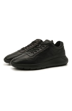 Мужские кожаные кроссовки HOGAN черного цвета по цене 41950 руб., арт. HXM3710CP50LE9 | Фото 1 Мужские кожаные кроссовки HOGAN черного цвета, арт. HXM3710CP50LE9 | Фото 1 (Материал внутренний: Текстиль; Подошва: Массивная; Стили: Классический; Материал внешний: Кожа; Материал утеплителя: Без утеплителя; Длина стельки: 29,66, 30,5, 26,27, 27,12, 27,96, 28,39, 28,81, 29,23)