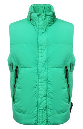 Мужской пуховый жилет STONE ISLAND зеленого цвета по цене 49950 руб., арт. 7515G0123 | Фото 1 Мужской пуховый жилет STONE ISLAND зеленого цвета, арт. 7515G0123 | Фото 1