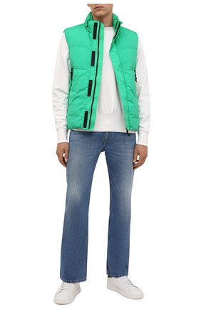 Мужской пуховый жилет STONE ISLAND зеленого цвета по цене 49950 руб., арт. 7515G0123 | Фото 2 Мужской пуховый жилет STONE ISLAND зеленого цвета, арт. 7515G0123 | Фото 2