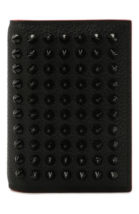 Мужской кожаный футляр для кредитных карт CHRISTIAN LOUBOUTIN черного цвета, арт. 1175007/M SIFN0S | Фото 1 (Материал: Натуральная кожа)