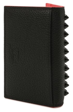 Мужской кожаный футляр для кредитных карт CHRISTIAN LOUBOUTIN черного цвета, арт. 1175007/M SIFN0S | Фото 2 (Материал: Натуральная кожа)