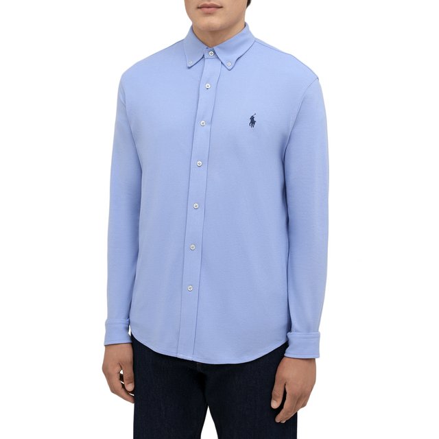 фото Хлопковая рубашка polo ralph lauren