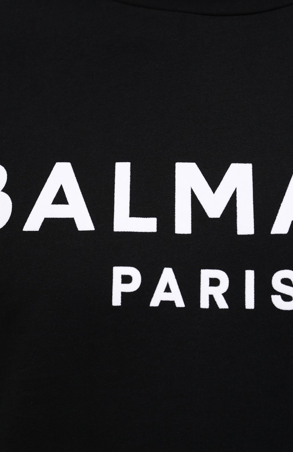 Мужская хлопковая футболка BALMAIN черного цвета, арт. WH1EF000/B124 | Фото 5 (Рукава: Короткие; Длина (для топов): Стандартные; Стили: Гранж; Принт: С принтом; Материал внешний: Хлопок)