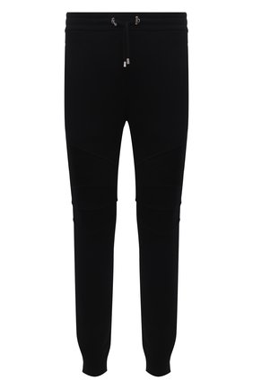 Мужские хлопковые джоггеры BALMAIN черного цвета по цене 64150 руб., арт. WH10B000/B115 | Фото 1 Мужские хлопковые джоггеры BALMAIN черного цвета, арт. WH10B000/B115 | Фото 1