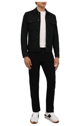Мужская джинсовая куртка EMPORIO ARMANI черного цвета по цене 24300 руб., арт. 8N1B95/1DV7Z | Фото 2 Мужская джинсовая куртка EMPORIO ARMANI черного цвета, арт. 8N1B95/1DV7Z | Фото 2