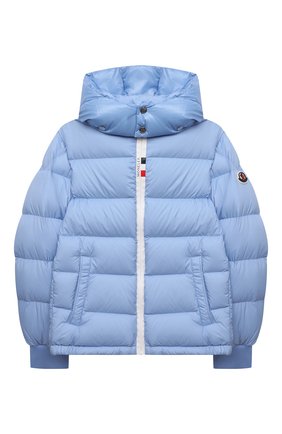 Детского пуховая куртка MONCLER голубого цвета по цене 59400 руб., арт. G2-954-1A52U-20-53333/12-14A | Фото 1 Детского пуховая куртка MONCLER голубого цвета, арт. G2-954-1A52U-20-53333/12-14A | Фото 1 (Материал внешний: Синтетический материал; Материал подклада: Синтетический материал; Рукава: Длинные; Мальчики Кросс-КТ: Пуховик-верхняя одежда; Материал утеплителя: Пух и перо; Кросс-КТ: Сезон: зима; Ростовка одежда: 12 лет | 152 см, 16 лет | 164 см)
