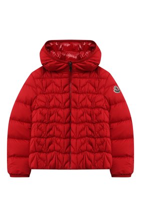 Детская пуховая куртка MONCLER красного цвета по цене 51700 руб., арт. G2-954-1A53M-10-53333/8-10A | Фото 1 Детская пуховая куртка MONCLER красного цвета, арт. G2-954-1A53M-10-53333/8-10A | Фото 1 (Материал подклада: Синтетический материал; Рукава: Длинные; Материал внешний: Синтетический материал; Материал утеплителя: Пух и перо; Девочки Кросс-КТ: Пуховик-верхняя одежда; Кросс-КТ: Сезон: зима; Ростовка одежда: 10 - 11 лет | 140 - 146см, 8 лет | 128 см)