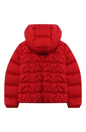 Детская пуховая куртка MONCLER красного цвета по цене 51700 руб., арт. G2-954-1A53M-10-53333/8-10A | Фото 2 Детская пуховая куртка MONCLER красного цвета, арт. G2-954-1A53M-10-53333/8-10A | Фото 2 (Материал подклада: Синтетический материал; Рукава: Длинные; Материал внешний: Синтетический материал; Материал утеплителя: Пух и перо; Девочки Кросс-КТ: Пуховик-верхняя одежда; Кросс-КТ: Сезон: зима; Ростовка одежда: 10 - 11 лет | 140 - 146см, 8 лет | 128 см)