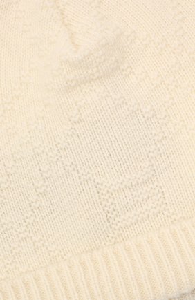 Детского кашемировая шапка GUCCI кремвого цвета по цене 14500 руб., арт. 660683/3KAAG | Фото 3 Детского кашемировая шапка GUCCI кремвого цвета, арт. 660683/3KAAG | Фото 3 (Материал: Текстиль, Кашемир, Шерсть)