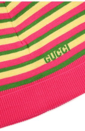 Детского шерстяная шапка GUCCI разноцветного цвета по цене 11700 руб., арт. 660617/4K206 | Фото 3 Детского шерстяная шапка GUCCI разноцветного цвета, арт. 660617/4K206 | Фото 3 (Материал: Текстиль, Шерсть)