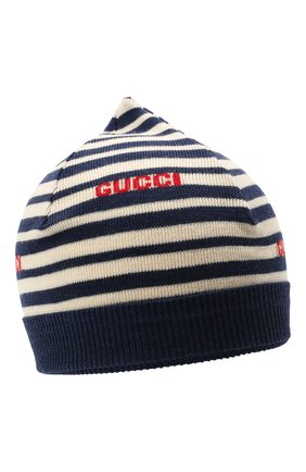 Детского шерстяная шапка GUCCI синего цвета по цене 12950 руб., арт. 658497/3K206 | Фото 1 Детского шерстяная шапка GUCCI синего цвета, арт. 658497/3K206 | Фото 1