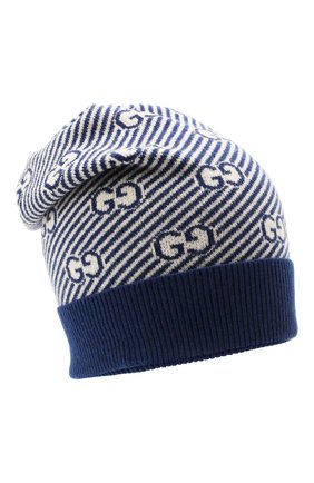 Детского шерстяная шапка GUCCI синего цвета по цене 19950 руб., арт. 645515/4K206 | Фото 1 Детского шерстяная шапка GUCCI синего цвета, арт. 645515/4K206 | Фото 1