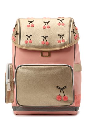 Детская рюкзак maxi cherry pompon JEUNE PREMIER золотого цвета по цене 23800 руб., арт. Erx21127 | Фото 1 Детская рюкзак maxi cherry pompon JEUNE PREMIER золотого цвета, арт. Erx21127 | Фото 1