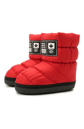 Детские утепленные сапоги DSQUARED2 красного цвета по цене 14950 руб., арт. 68596/PIUM./SCUBA/35-41 | Фото 1 Детские утепленные сапоги DSQUARED2 красного цвета, арт. 68596/PIUM./SCUBA/35-41 | Фото 1 (Материал внешний: Текстиль; Материал внутренний: Текстиль)