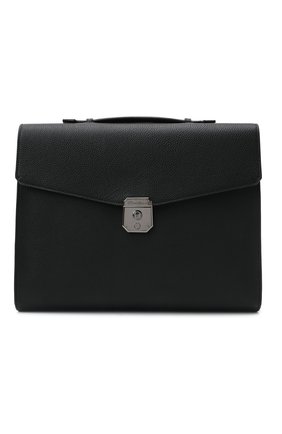 Мужской кожаный портфель SANTONI черного цвета по цене 117500 руб., арт. UFBBA1992F0-GMA1N01 | Фото 1 Мужской кожаный портфель SANTONI черного цвета, арт. UFBBA1992F0-GMA1N01 | Фото 1 (Материал: Натуральная кожа; Ремень/цепочка: На ремешке)