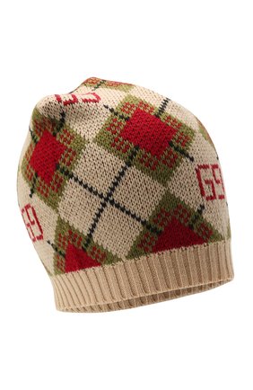 Детского шерстяная шапка GUCCI бежевого цвета по цене 12950 руб., арт. 660634/4K206 | Фото 1 Детского шерстяная шапка GUCCI бежевого цвета, арт. 660634/4K206 | Фото 1