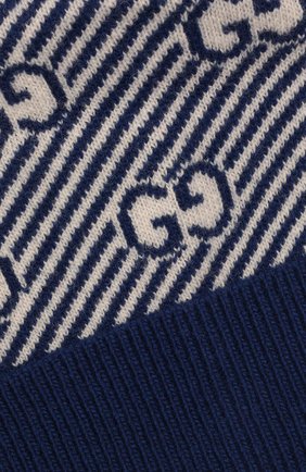 Детского шерстяная шапка GUCCI синего цвета по цене 14500 руб., арт. 651707/3K206 | Фото 3 Детского шерстяная шапка GUCCI синего цвета, арт. 651707/3K206 | Фото 3 (Материал: Текстиль, Шерсть)