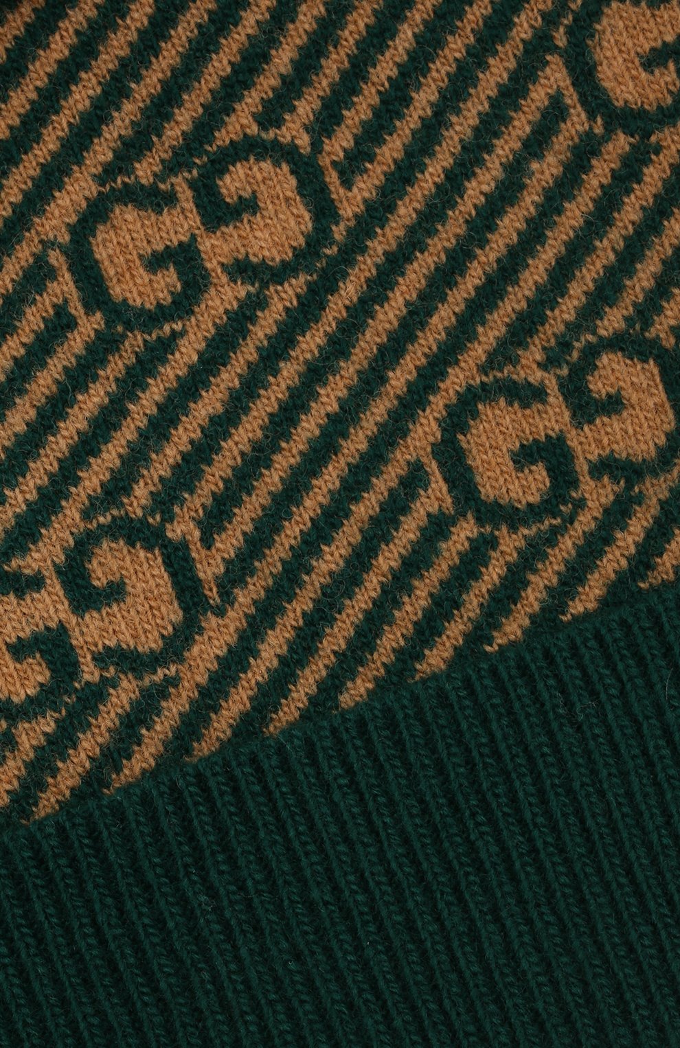Детского шерстяная шапка GUCCI зеленого цвета по цене 15200 руб., арт. 645515/4K206 | Фото 3 Детского шерстяная шапка GUCCI зеленого цвета, арт. 645515/4K206 | Фото 3 (Материал: Шерсть)