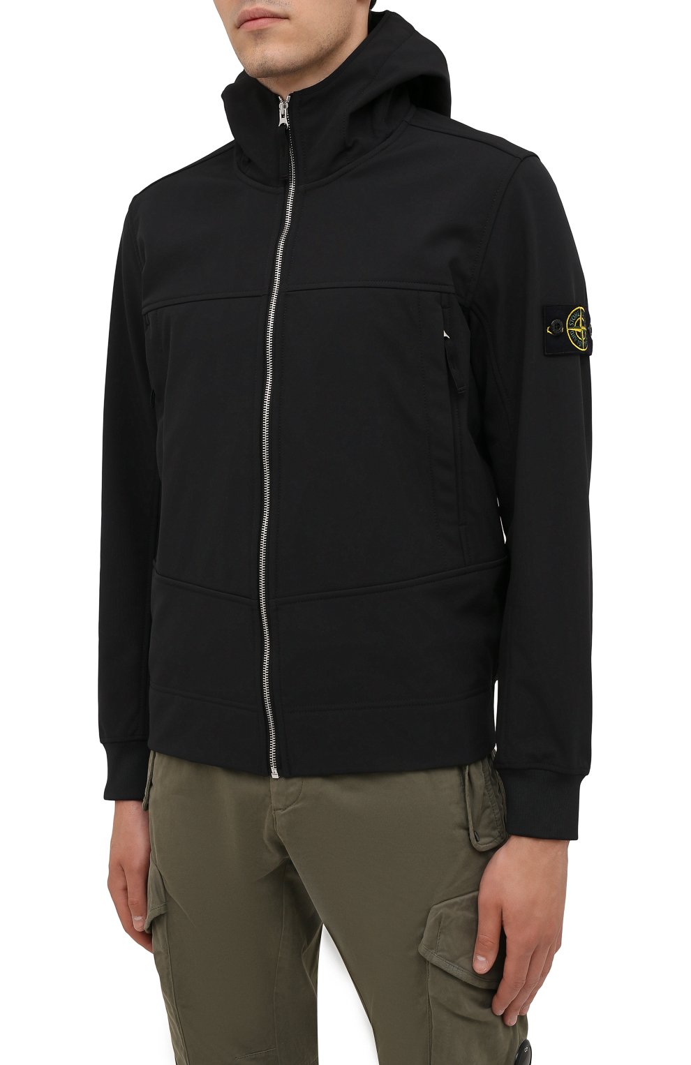 Мужская черная куртка STONE ISLAND купить в интернет-магазине ЦУМ, арт.  7515Q0122