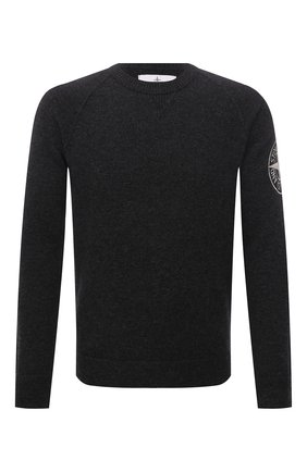 Мужской шерстяной свитер STONE ISLAND темно-серого цвета по цене 35800 руб., арт. 7515514B7 | Фото 1 Мужской шерстяной свитер STONE ISLAND темно-серого цвета, арт. 7515514B7 | Фото 1