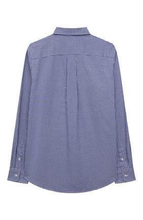 Детская хлопковая рубашка POLO RALPH LAUREN синего цвета по цене 7385 руб., арт. 323845293 | Фото 2 Детская хлопковая рубашка POLO RALPH LAUREN синего цвета, арт. 323845293 | Фото 2