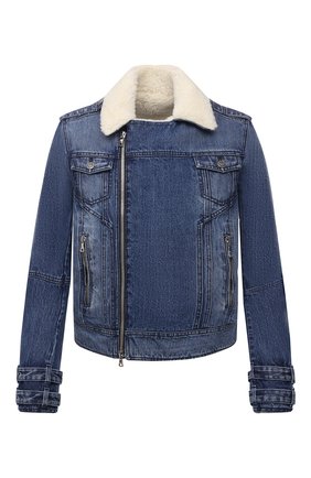 Мужская джинсовая куртка BALMAIN синего цвета по цене 216000 руб., арт. WH1TD125/144D | Фото 1 Мужская джинсовая куртка BALMAIN синего цвета, арт. WH1TD125/144D | Фото 1