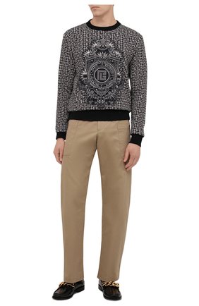 Мужской хлопковый свитшот BALMAIN бежевого цвета по цене 87750 руб., арт. WH1JQ040/G072 | Фото 2 Мужской хлопковый свитшот BALMAIN бежевого цвета, арт. WH1JQ040/G072 | Фото 2