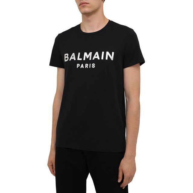 фото Хлопковая футболка balmain
