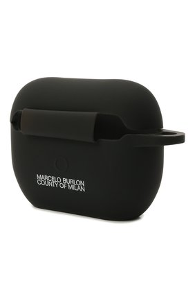 Чехол для airpods pro MARCELO BURLON черного цвета по цене 5905 руб., арт. CMZG017F21PLA001 | Фото 2 Чехол для airpods pro MARCELO BURLON черного цвета, арт. CMZG017F21PLA001 | Фото 2