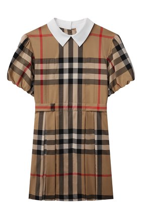 Детское хлопковое платье BURBERRY темно-бежевого цвета по цене 31900 руб., арт. 8040965 | Фото 1 Детское хлопковое платье BURBERRY темно-бежевого цвета, арт. 8040965 | Фото 1