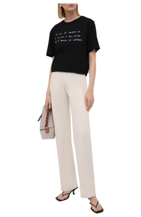 Женская хлопковая футболка LOEWE черного цвета по цене 27750 руб., арт. S359333XCI | Фото 2 Женская хлопковая футболка LOEWE черного цвета, арт. S359333XCI | Фото 2 (Материал внешний: Хлопок; Рукава: Короткие; Длина (для топов): Стандартные; Стили: Спорт-шик; Принт: С принтом; Женское Кросс-КТ: Футболка-одежда)