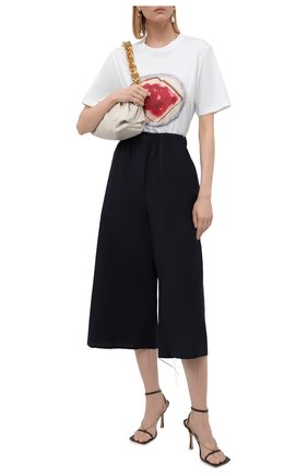 Женский хлопковые кюлоты LOEWE темно-синего цвета по цене 51900 руб., арт. S359331XE2 | Фото 2 Женский хлопковые кюлоты LOEWE темно-синего цвета, арт. S359331XE2 | Фото 2