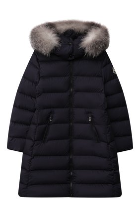 Детское пуховое пальто abelle MONCLER ENFANT темно-синего цвета по цене 77900 руб., арт. G2-954-1C520-12-68352/8-10A | Фото 1 Детское пуховое пальто abelle MONCLER ENFANT темно-синего цвета, арт. G2-954-1C520-12-68352/8-10A | Фото 1 (Рукава: Длинные; Материал подклада: Синтетический материал; Материал внешний: Синтетический материал; Девочки Кросс-КТ: Пуховик-верхняя одежда; Материал утеплителя: Пух и перо; Длина (верхняя одежда): Длинные; Кросс-КТ: Сезон: зима; Ростовка одежда: 10 - 11 лет | 140 - 146см, 8 лет | 128 см)