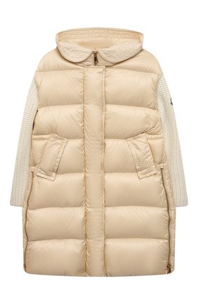 Детское пуховик katife MONCLER ENFANT светло-бежевого цвета по цене 83300 руб., арт. G2-954-1C534-10-53048/8-10A | Фото 1 Детское пуховик katife MONCLER ENFANT светло-бежевого цвета, арт. G2-954-1C534-10-53048/8-10A | Фото 1 (Материал подклада: Синтетический материал; Рукава: Длинные; Материал внешний: Синтетический материал; Материал утеплителя: Пух и перо; Длина (верхняя одежда): Длинные; Девочки Кросс-КТ: Пуховик-верхняя одежда; Кросс-КТ: Сезон: зима; Ростовка одежда: 10 - 11 лет | 140 - 146см, 8 лет | 128 см)