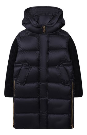 Детское пуховик katife MONCLER ENFANT темно-синего цвета по цене 83300 руб., арт. G2-954-1C534-10-53048/8-10A | Фото 1 Детское пуховик katife MONCLER ENFANT темно-синего цвета, арт. G2-954-1C534-10-53048/8-10A | Фото 1 (Материал внешний: Синтетический материал; Рукава: Длинные; Материал подклада: Синтетический материал; Девочки Кросс-КТ: Пуховик-верхняя одежда; Длина (верхняя одежда): Длинные; Материал утеплителя: Пух и перо; Кросс-КТ: Сезон: зима; Ростовка одежда: 10 - 11 лет | 140 - 146см, 8 лет | 128 см)