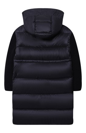 Детское пуховик katife MONCLER ENFANT темно-синего цвета по цене 83300 руб., арт. G2-954-1C534-10-53048/8-10A | Фото 2 Детское пуховик katife MONCLER ENFANT темно-синего цвета, арт. G2-954-1C534-10-53048/8-10A | Фото 2 (Материал внешний: Синтетический материал; Рукава: Длинные; Материал подклада: Синтетический материал; Девочки Кросс-КТ: Пуховик-верхняя одежда; Длина (верхняя одежда): Длинные; Материал утеплителя: Пух и перо; Кросс-КТ: Сезон: зима; Ростовка одежда: 10 - 11 лет | 140 - 146см, 8 лет | 128 см)